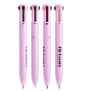 ปากกาแต่งหน้า 4-in-1 สีชมพู Fit Colors กันน้ำ ใช้ได้กับอายไลเนอร์ คิ้ว ขอบปาก ไฮไลท์เตอร์ พร้อมแปรงไนลอน อุปกรณ์เสริมความงามอเนกประสงค์ พกพาสะดวก - Product Image 5