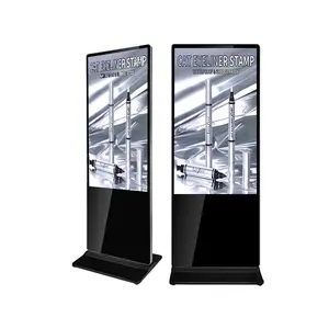 Machine de publicité de signalisation numérique 32 à 100 pouces affichage au détail support de sol vertical écran publicitaire LCD