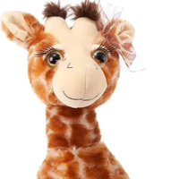 Peluche girafe adorable pour fille, avec yeux scintillants et cils longs, cadeau personnalisé ODM OEM