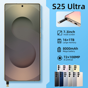 Smartphone S25 Ultra 16GB+1TB 5G, 7.3 pollici HD, Sbloccato, Dual SIM, Android <span class=keywords><strong>15</strong></span>, Deca Core, 100W <span class=keywords><strong>Gaming</strong></span>, OLED, Francese/Spagnolo - Product Image 2