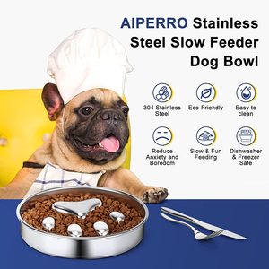 Manufacture Slow Feeder <strong>Dog</strong> 304 Metal Pet Food Water Stainless Steel Pet <strong>Bowls</strong> Metal Pet <strong>Bowls</strong> Metal Feeders - Product Image 2