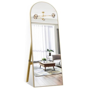 Hot Overseas Sale Custom Gold <b>Black</b> <b>Large</b> Big Long Metal <b>Framed</b> Dressing Full Length Floor Stand Arch Wall Mirror Espejo Spiegel - Product Image 1