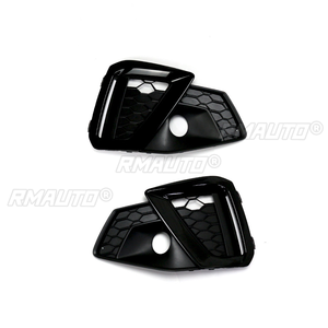 Par de Rejillas para Faros Antiniebla, Cubierta de Faro Antiniebla para Parachoques Delantero, Rejillas de Malla de Panal para Audi A4 B9 SLine 2020-2022, Accesorios para Automóviles - Product Image 4
