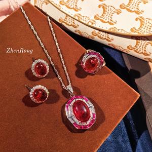 Conjuntos de joyas de oro Dubai conjuntos de joyas de boda joyeria conjunto regalo mujer conjunto de joyas de perlas plata 925 joyería - Product Image 1