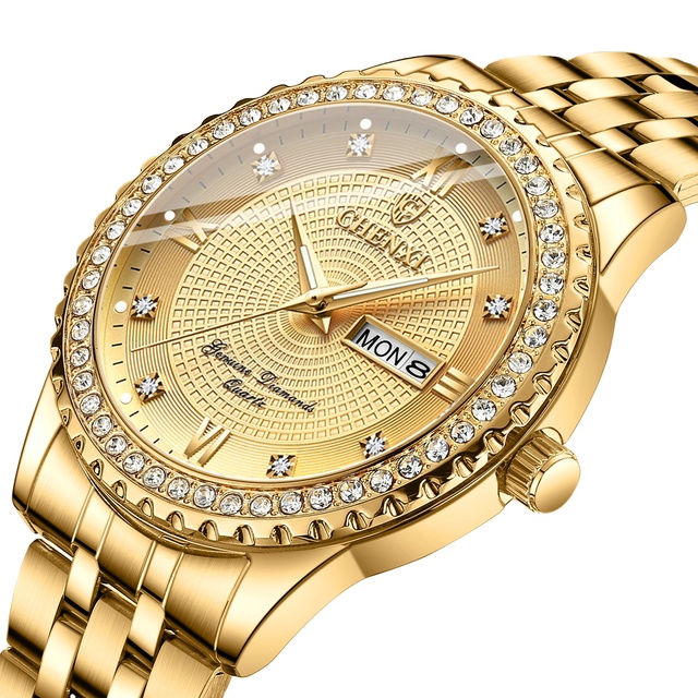 CHENXI Original Watch for Men Women Quartz Golden Full Steel Top Brand Men's Wrist Watch Waterproof Clock Watches