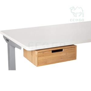 Archivador extraíble de bambú para comedor, cubiertos de <span class=keywords><strong>cocina</strong></span>, debajo del escritorio, cajón de <span class=keywords><strong>mesa</strong></span>, caja de almacenamiento - Product Image 3