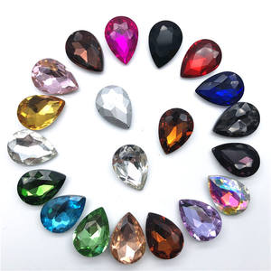 Gran oferta, piedra de cristal trasera de punto de moda suelta de colores decorativos para joyería, forma de pera Gota de lágrima - Product Image 2