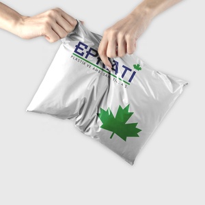 Sac de courrier en poly écologique de haute qualité Auto-adhésif étanche Logo personnalisé pour le fabricant d'expédition d'affaires - Product Image 1