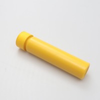 Tube d'emballage pré-rempli en PET 109mm 116mm 120mm, tubes transparents, noirs, blancs avec bouchon à vis inviolable pour médicaments et cigares