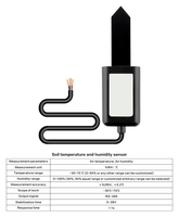 Sonde d'humidité du sol agricole, surveillance de la teneur en eau du sol, contrôleur d'irrigation compatible pour ferme, verger, serre, jardin