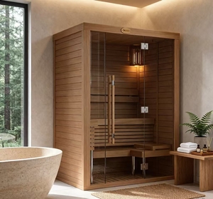 Sauna intérieur en cèdre rouge canadien de qualité supérieure pour 3 personnes - Product Image 1