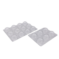 Plateau d'emballage en plastique de luxe personnalisé, boîte à bonbons au chocolat transparent, pour insertion de ruban