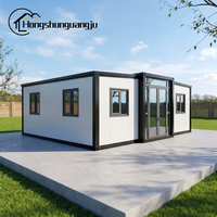Maisons préfabriquées modernes de luxe extensibles avec 2 chambres pour habitation résidentielle et bureau