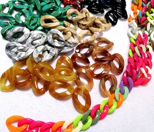 plastic chain buckle uv plastic buckle apparel accessories DIY beads loose beads diy necklace accessories