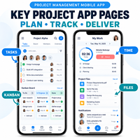 Gelişmiş Proje Yönetimi Proje Yönetimi Uygulama Geliştirme IOS Android İçin Görev Atama Kanban Panosu LionCreate