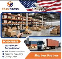 Transitaire Professionnel Chine (Guangdong) - États-Unis LCL+Express DDP Service d'Expédition Porte-à-Porte Solution FBA Assurance 24/7