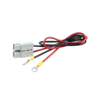 Da baixa tensão 12V 10 milímetros 10A 30A 40A fusível Dc 10Awg SD-50 50A 2 conector do pino ao chicote de fios terminal do anel