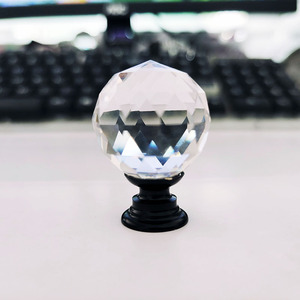25mm Clear Crystal Furniture Cabinet Drawer Pull <b>Knob</b> Crystal Cabinet Pull handles - Product Image 6