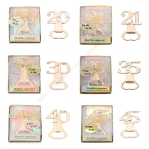 Abridor de Botellas de Cerveza Metálico SYH1416 para Regalo de Cumpleaños, Recuerdo de Fiesta de 30 a 90 Años, para Celebrar Cumpleaños desde el 40 al 80 - Product Image 3