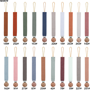 Bán buôn bông 100% bé vải núm vú chuỗi mới sinh ra handmade Crepe gỗ Clip giả chuỗi tùy chỉnh bé công cụ bởi Bébé - Product Image 6