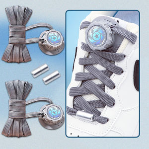 자동 회전 스포츠 신발끈 및 버클 회전식 버클 무끈 신발끈 게으른 사람들을 위한 무끈 신발끈 - Product Image 4