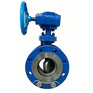 Válvula con Brida de Accionamiento por Tornillo Sin Fin DN50-DN1200, Hierro Fundido, Asiento de EPDM, Clase 150, Tubería Industrial - Product Image 5