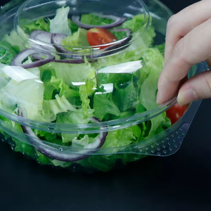 Récipient à <span class=keywords><strong>salade</strong></span> tout-en-un Blister Box Bol à <span class=keywords><strong>salade</strong></span> en <span class=keywords><strong>plastique</strong></span> PET RPET avec couvercle pour restaurant Bols à <span class=keywords><strong>salade</strong></span> jetables à emporter - Product Image 3