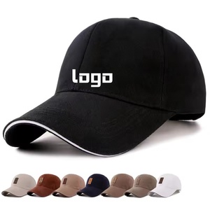 Casquette de baseball de golf en gros à prix abordable pour hommes, OEM, faible MOQ, logo personnalisé en cuir, design contrastant à sandwich - Product Image 1