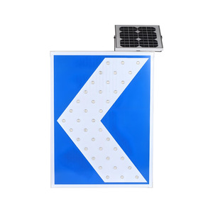 Panneaux linéaires solaires en aluminium de 1,5 mm, réfléchissants noirs, pour rampes autoroutières, signalisation directionnelle LED, avertissement de circulation - Product Image 2