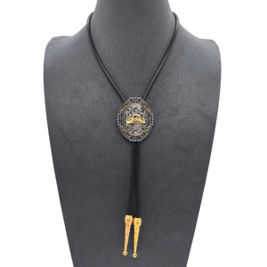 Collier Polo MY HQBL en Alliage Métallique Tête et Sabots de Cheval avec Cordon en <span class=keywords><strong>Cuir</strong></span>, Écologique, Style Décontracté et Tendance, Logo Personnalisable - Product Image 6