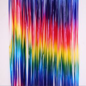 1m x 2m <span class=keywords><strong>Arcobaleno</strong></span> Tinsel String Foglio di Frangia Della Tenda Lucido Shimmer Cerimonia Nuziale Del Partito Di Compleanno Decorazione Della Porta di Lamina Metallica tenda - Product Image 1