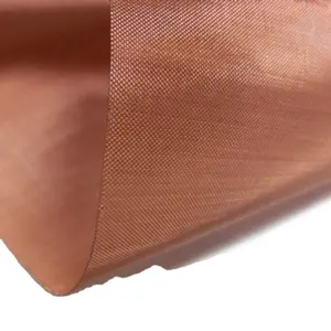 America 80 150 180 200 250 325 Mesh Pure Red Copper Infused Woven Wire Mesh Cloth Fabric For EMI Shielding Faradge Cage