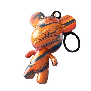 White DIY Violent Bear <strong>Toy</strong> for Children Handmade Internet Celebrity Bear Pendant Keychain Educational Animal Pattern Internet - Product Image 4