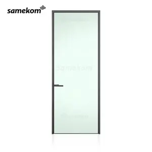 Soundproof Aluminum Casement Door Steel Swing Glass Doors Pvc Accordion Door