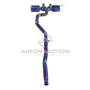 Sistema de Escape de Titanio de Alto Rendimiento <span class=keywords><strong>Airon</strong></span> con Válvulas Electrónicas para VW Golf 6 R 2.0T 2010-2014, Instalación Directa, 1.6 mm de Espesor - Product Image 4