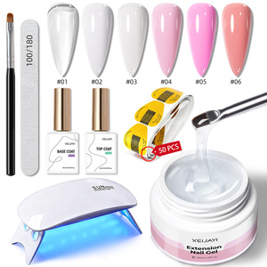 Nuevo Set de Gel para Extensión de Uñas, Kit de Manicura con Esmalte de Gel UV LED Removible, Ideal para Principiantes, para Salón de Uñas, Venta al por Mayor, Suministro Transfronterizo - Product Image 1