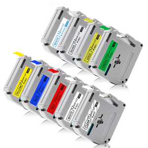 Ruban adhésif Orison compatible 9 mm noir et or M-K821 MK821 M821 pour imprimantes <span class=keywords><strong>Brother</strong></span> <span class=keywords><strong>P</strong></span>-<span class=keywords><strong>Touch</strong></span> PT-M95 PT-65 PT-70BM PT-45 - Product Image 1