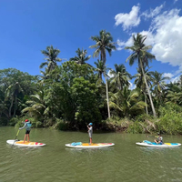 Bon marché Vente en gros de paddle sup en mousse solide planche à pagaie en plastique durable planche à pagaie standup noyau en mousse planche à pagaie debout dure