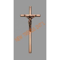 Croix Crucifix plaqué cuivre pour cercueils croix