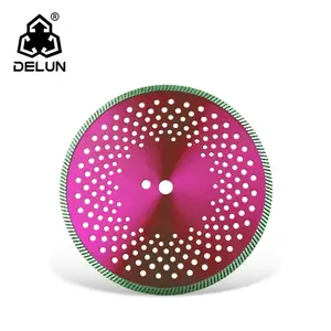 DELUN China Factory Suppliers International Standard 4.5 Inch 115 mm High Quality Turbo saw blade for Marble