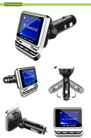 2026 Autoradio LCD 1,44 pouces Lecteur MP3 Adaptateur musical Chargeur USB pour voiture Kit mains libres Bluetooth Émetteur FM Télécommande