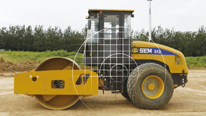Compacteur vibrant à tambour unique SEM512 12 tonnes 2130 mm avec pièces de rechange - Product Image 3