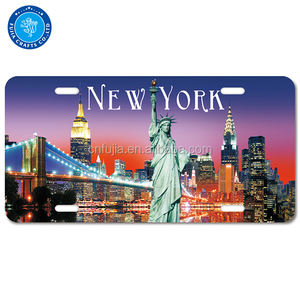 Grosir Retro Vintage <span class=keywords><strong>Novelty</strong></span> Bar dekorasi dinding tanda mobil plat timah kustom Emboss aluminium plat nomor - Product Image 4