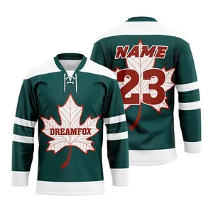 Hoge Kwaliteit Custom Design Ijshockey Jersey, Ijshockey Shirts, Canada Design Hockeykleding