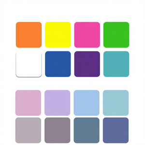 Notas Adhesivas Cuadradas Translúcidas de 45*45 mm, sin Adhesivo, de PET Transparente, Fluorescentes, Color Morandi, Estilo Europeo, para Diario - Product Image 2