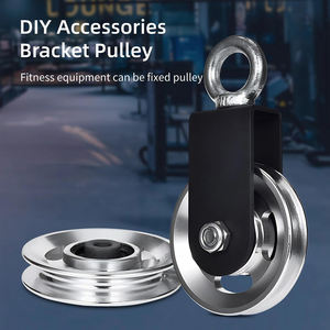 Accessori per attrezzature da Fitness cuscinetti silenziosi ad alta tiratura a cavalletto in metallo grandi ruote per uccelli in alluminio filo di acciaio puleggia - Product Image 6