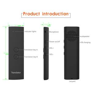 2019 Amazon Venta caliente T6 portátil inteligente de dos vías en tiempo Real 40 intérprete de lenguaje de traductor de voz - Product Image 4
