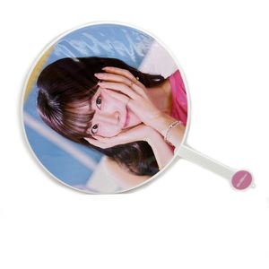 Nouvel éventail personnalisé double face en PP, style bannière Kpop, forme ronde, mignon, pour sac souvenir Kpop, style étoile - Product Image 3