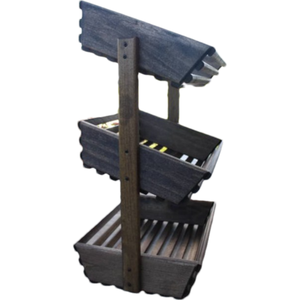 Nice Workmanship Stand 3 Tier Bamboo Storage Basket Hot Selling Fruit Wooden Box