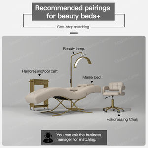 Madamcenter Muebles de Salón de Estilo Moderno Camilla para Cejas y Pestañas Mesa Colchón para Salón de Belleza-Camilla De Lashista - Product Image 4